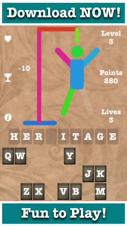 Stress Free Hangman 44k游戏截图