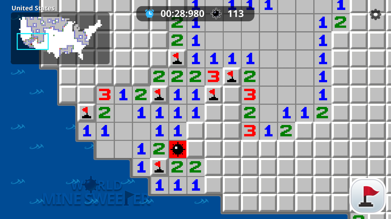 minesweeper game with monsters