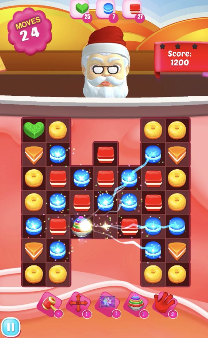 Screenshot of Cookie Crush 550 levels