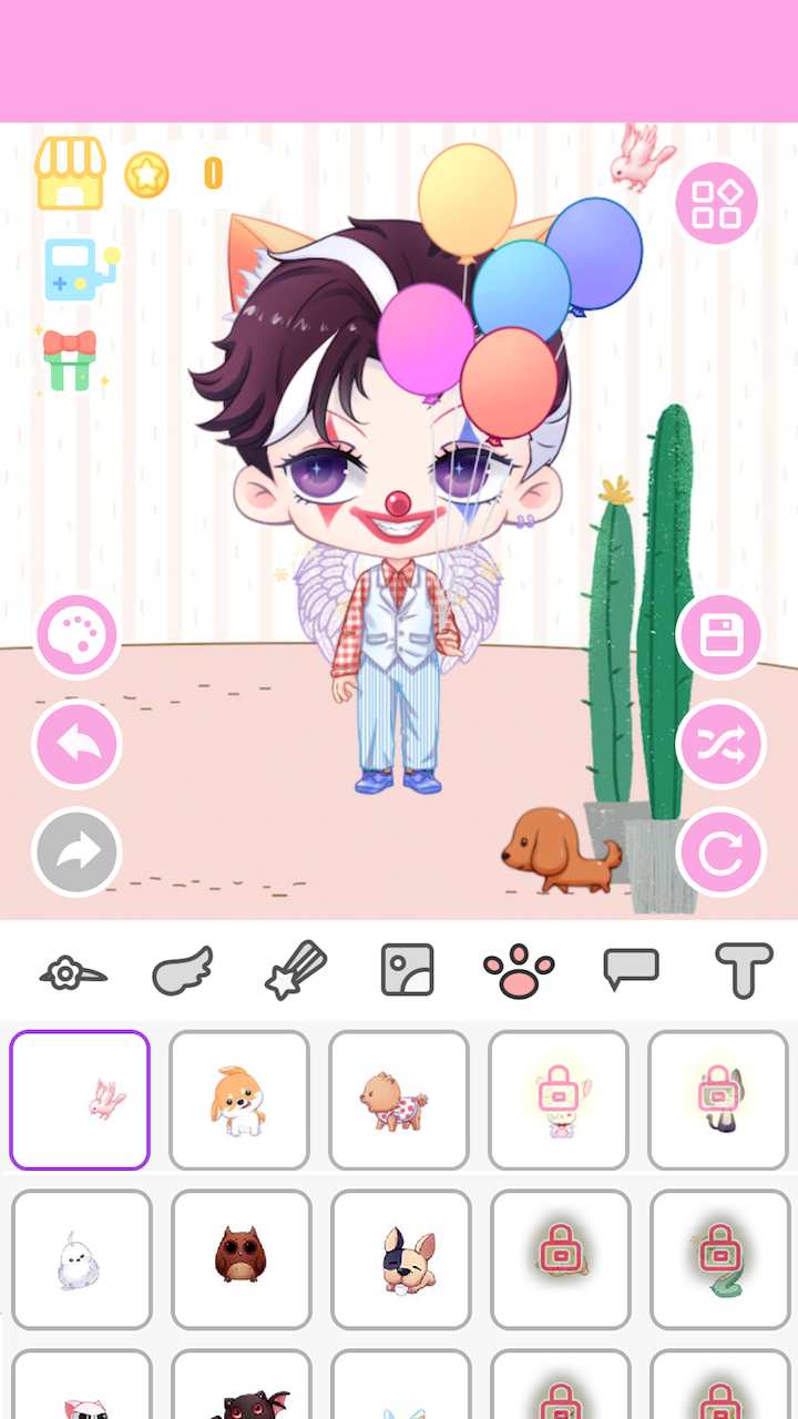 动漫装扮女孩平台游戏截图