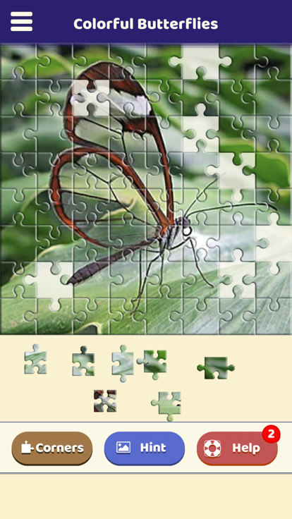 Colorful Butterflies Puzzle游戏截图