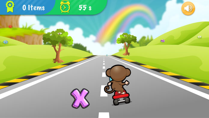 ABC滑板高手- 适合学龄前儿童、婴儿、儿童学习英语游戏截图