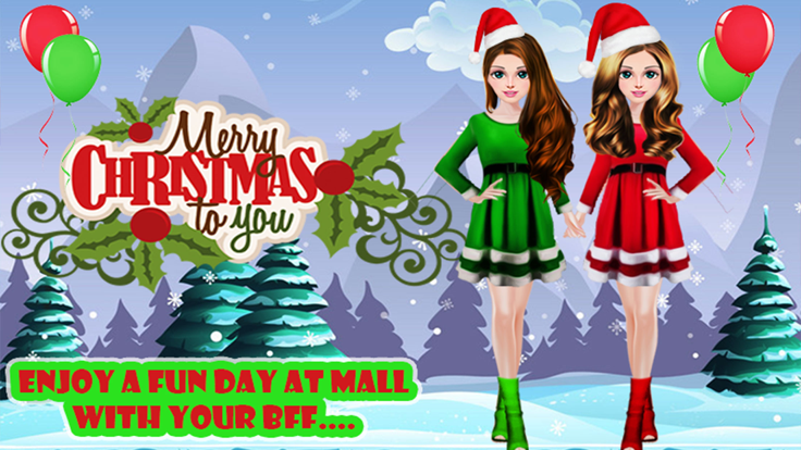 聖誕女孩派對沙龍日游戏截图