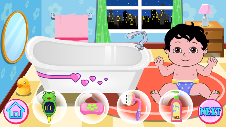 小公主苏菲亚照顾新生儿婴儿 (欢乐盒子)宝宝贝洗澡换装化妆免费游戏大全游戏截图