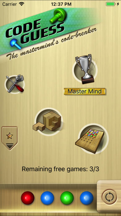 Code Guess Mastermind游戏截图