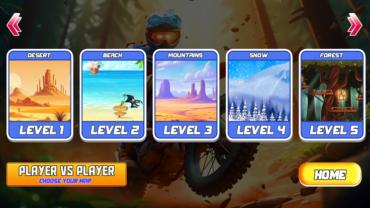 Bikes Stunt Downhills Racing游戏截图