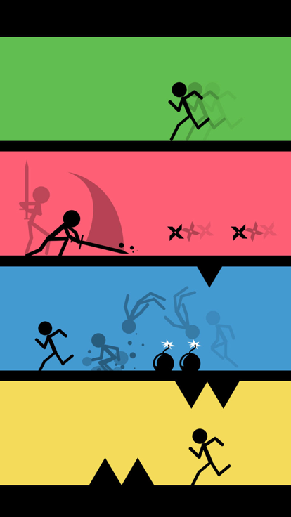 101 Make Them Survive - Stickman Run Jump Fight游戏截图