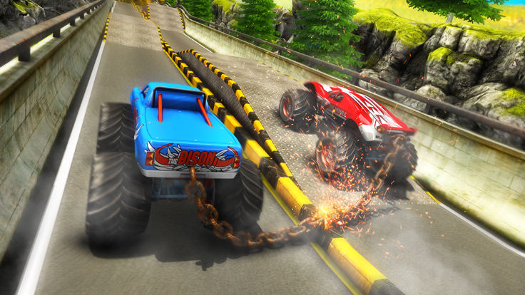 Chained Monster Truck Racing游戏截图