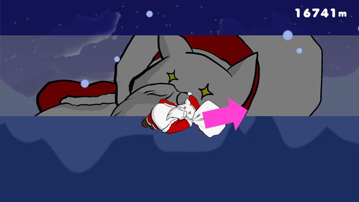 Flying Santa Cat游戏截图