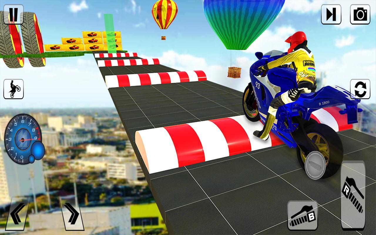 Screenshot of Bike Impossible Tracks Race: 3D Motorcycle Stunts