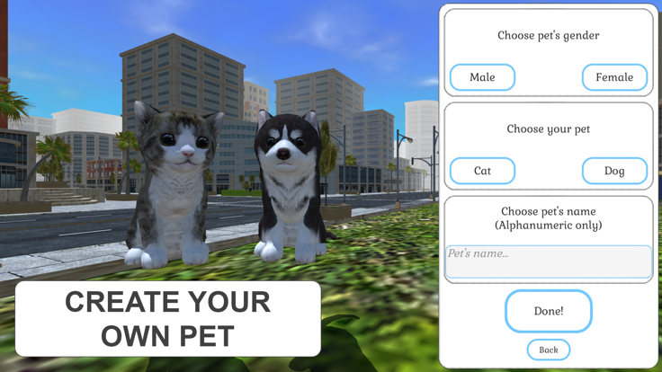Cute Cat And Puppy World游戏截图