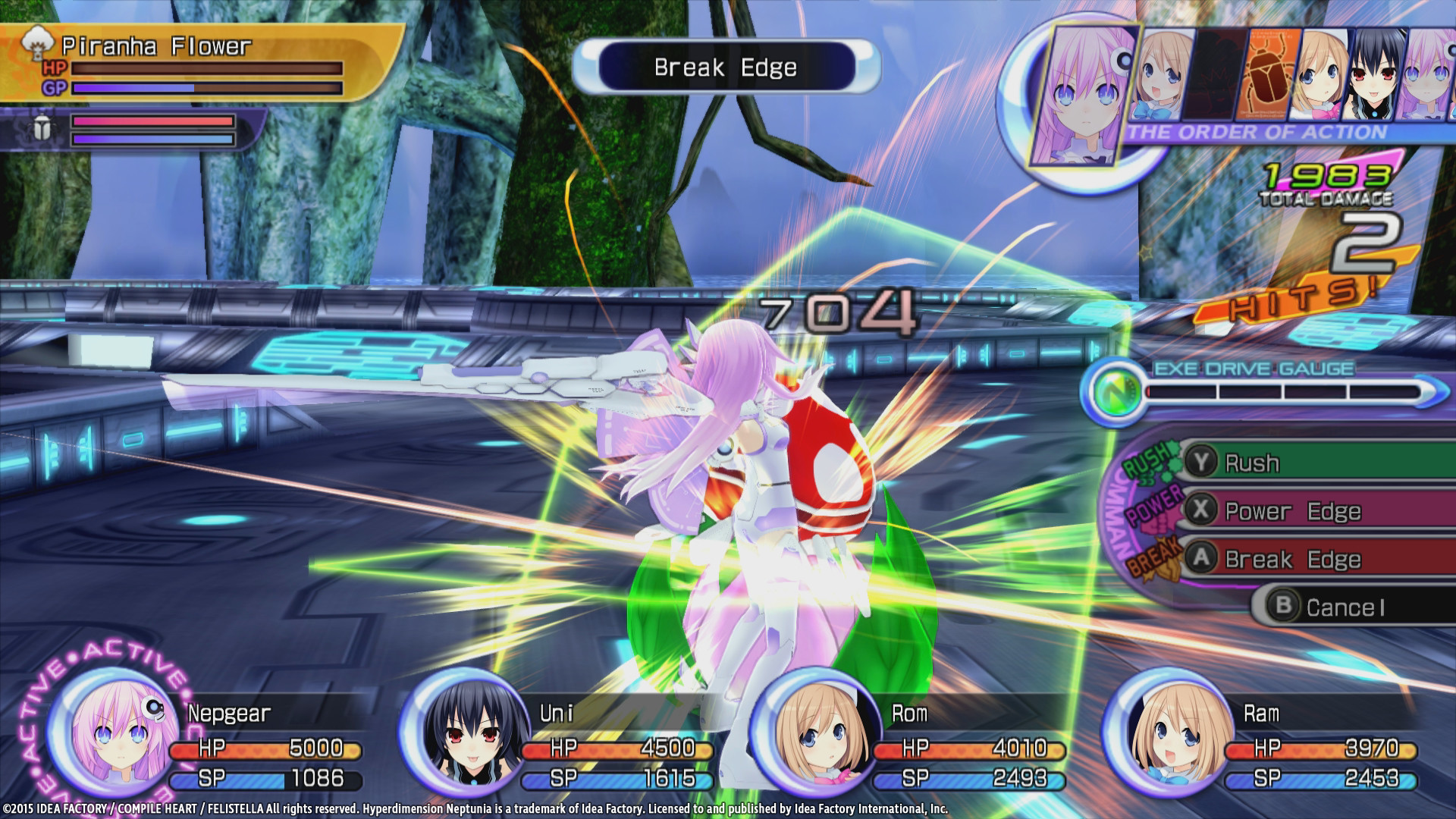 Hyperdimension Neptunia Re;Birth2: Sisters Generation游戏截图