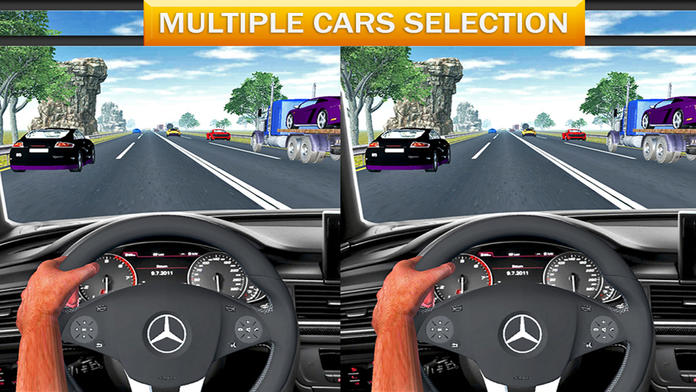 Vr Crazy Car Traffic Free Racing Game游戏截图