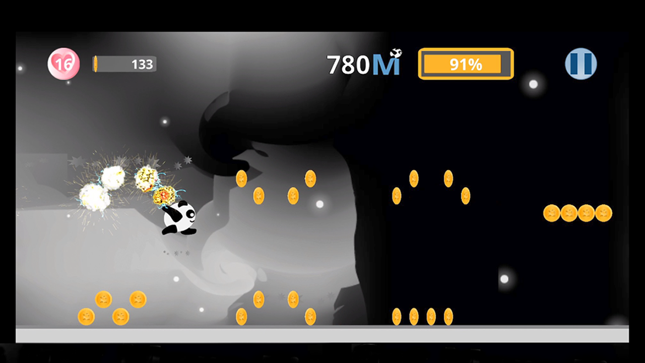 滚动熊猫游戏截图