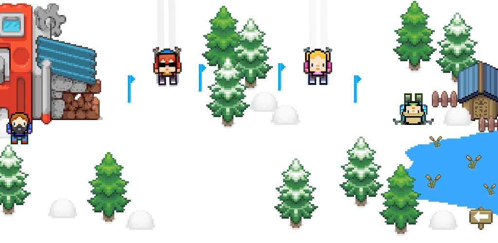 Slippy Slopes Extreme Ski Race游戏截图