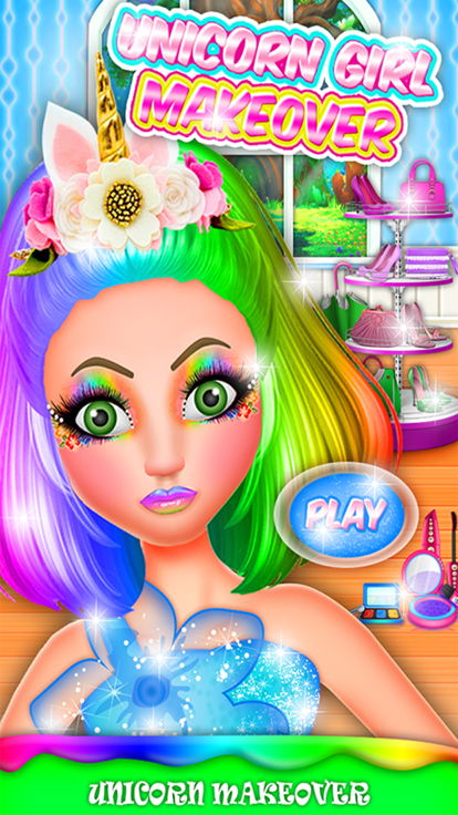 Unicorn Princess Makeover DIY游戏截图