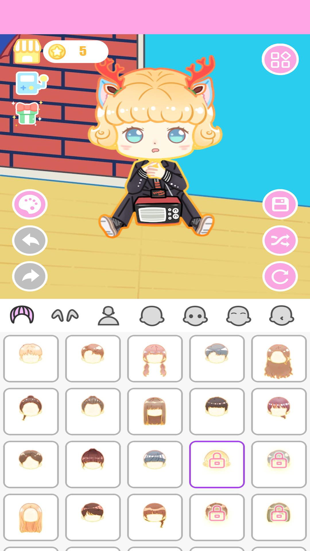 动漫女孩换装软件游戏截图