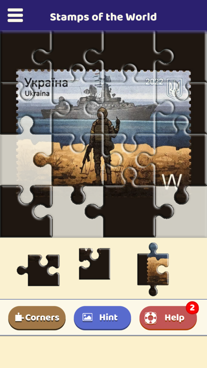 Stamps of the World Puzzle游戏截图