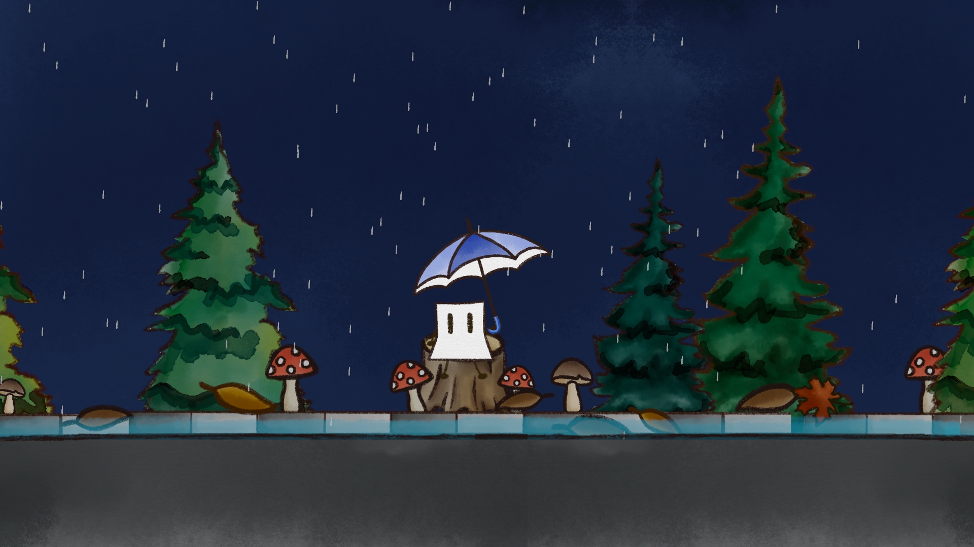 雨天截图