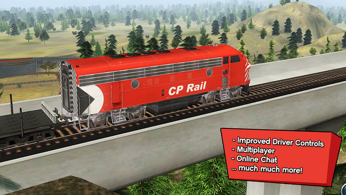 Screenshot of Trainz Driver 2 - train driving game, realistic 3D railroad simulator plus world builder