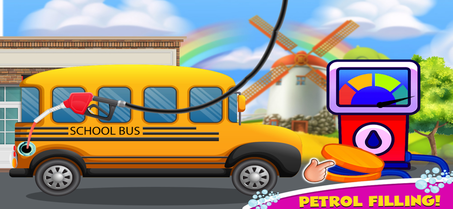 School Bus Auto Workshop Game游戏截图