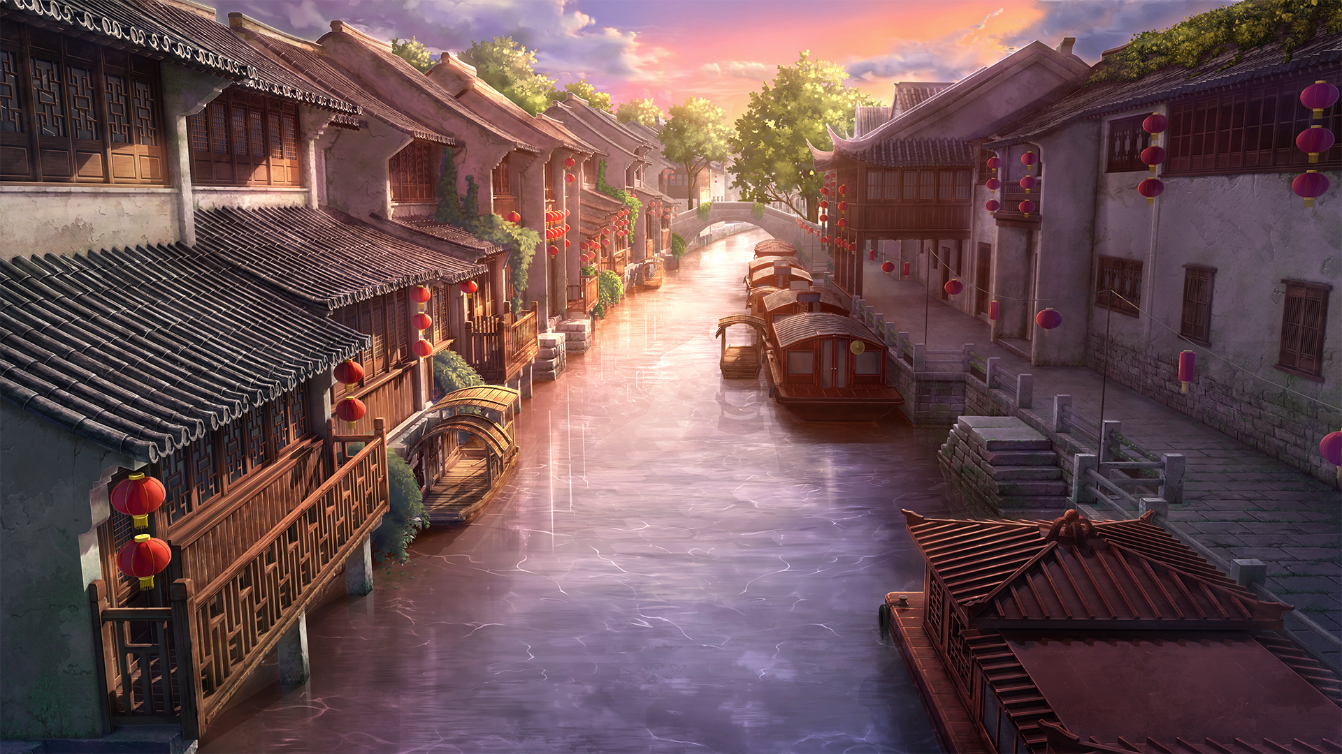 蔚蓝月下截图