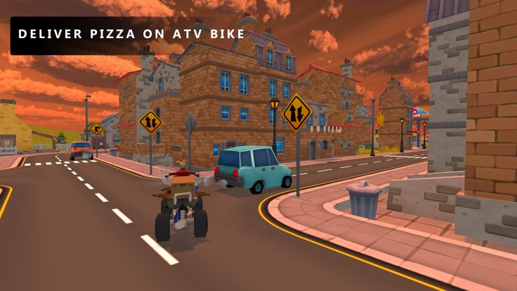 Angry Clown Fun Pizza Delivery游戏截图