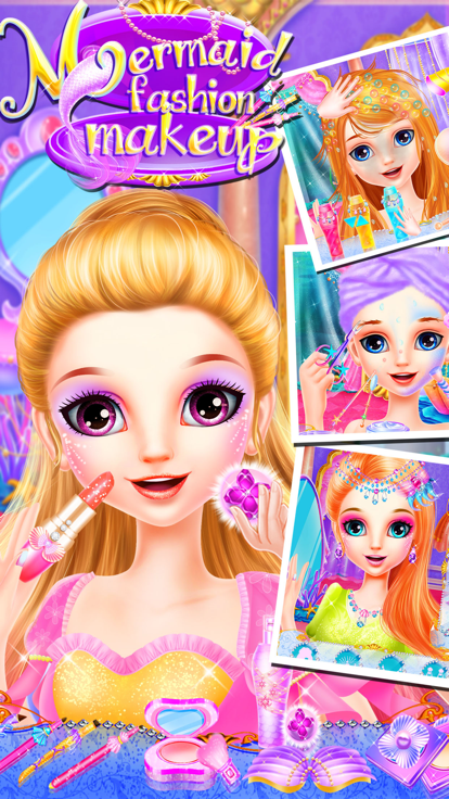 美人鱼婚礼化妆-女孩游戏游戏截图