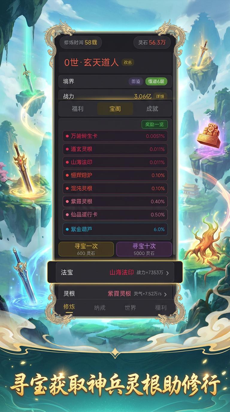 从寻宝开始证道大罗游戏截图