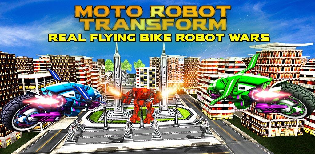 Real Moto Robot Transform: Flying Bike Robot Wars游戏截图