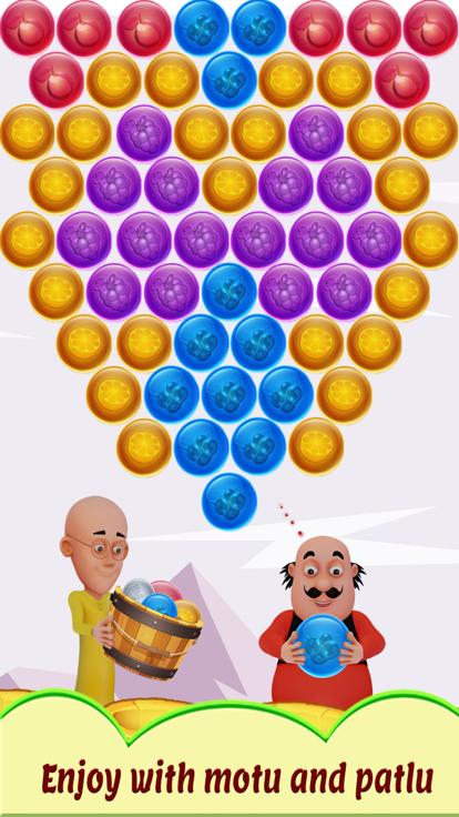 Motu Patlu Bubble Shooter游戏截图
