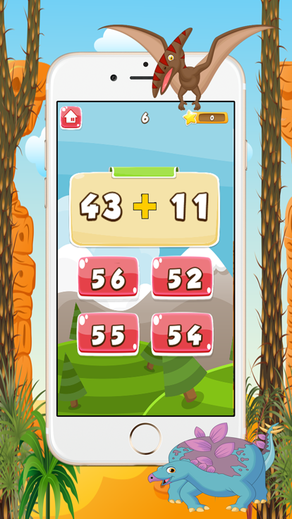 数学游戏对于孩子 加成 减法 教育游戏游戏截图