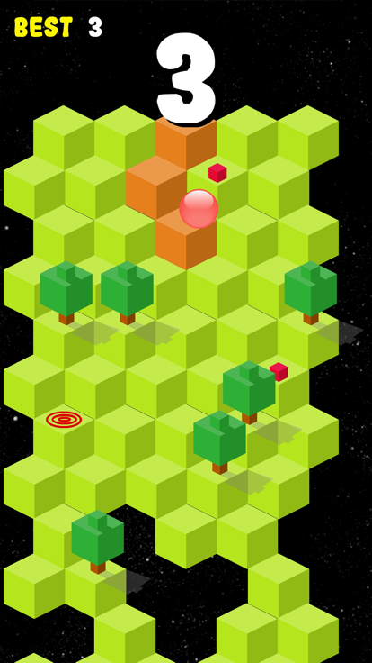 从山上弹起游戏截图