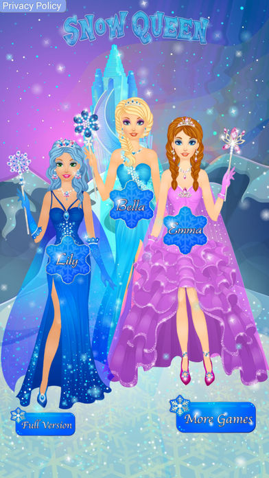 Snow Queen Salon - Frosted Princess Makeover Game游戏截图