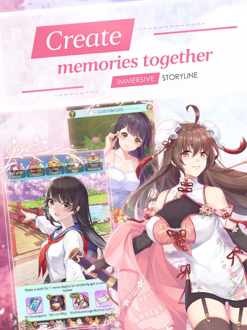 Screenshot of Lost in Paradise: Waifu Connect