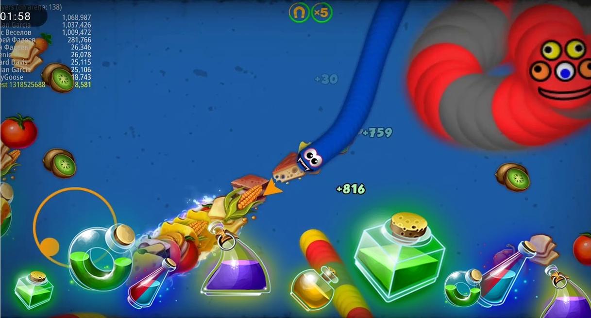 Worm Snake Zone: Cacing.io Worm Mate Zone 2020游戏截图