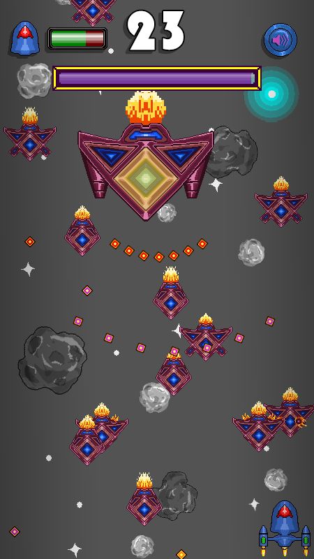 像素飞机游戏截图