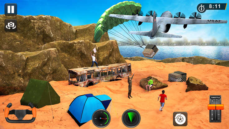 飞机游戏3d: 飞机模拟器: 飞行模拟器 试点游戏游戏截图