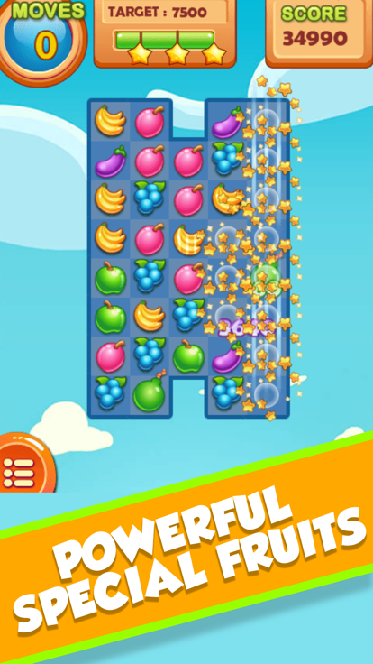 Fruita Crush Match 3 Games游戏截图