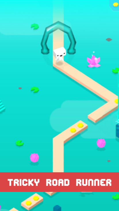 奔跑吧小白 - 跳跳过河游戏截图