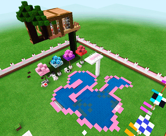 Pink Dollhouse Games Map For Mcpe Roblox Ed Android Download Taptap - minecraft pe roblox map