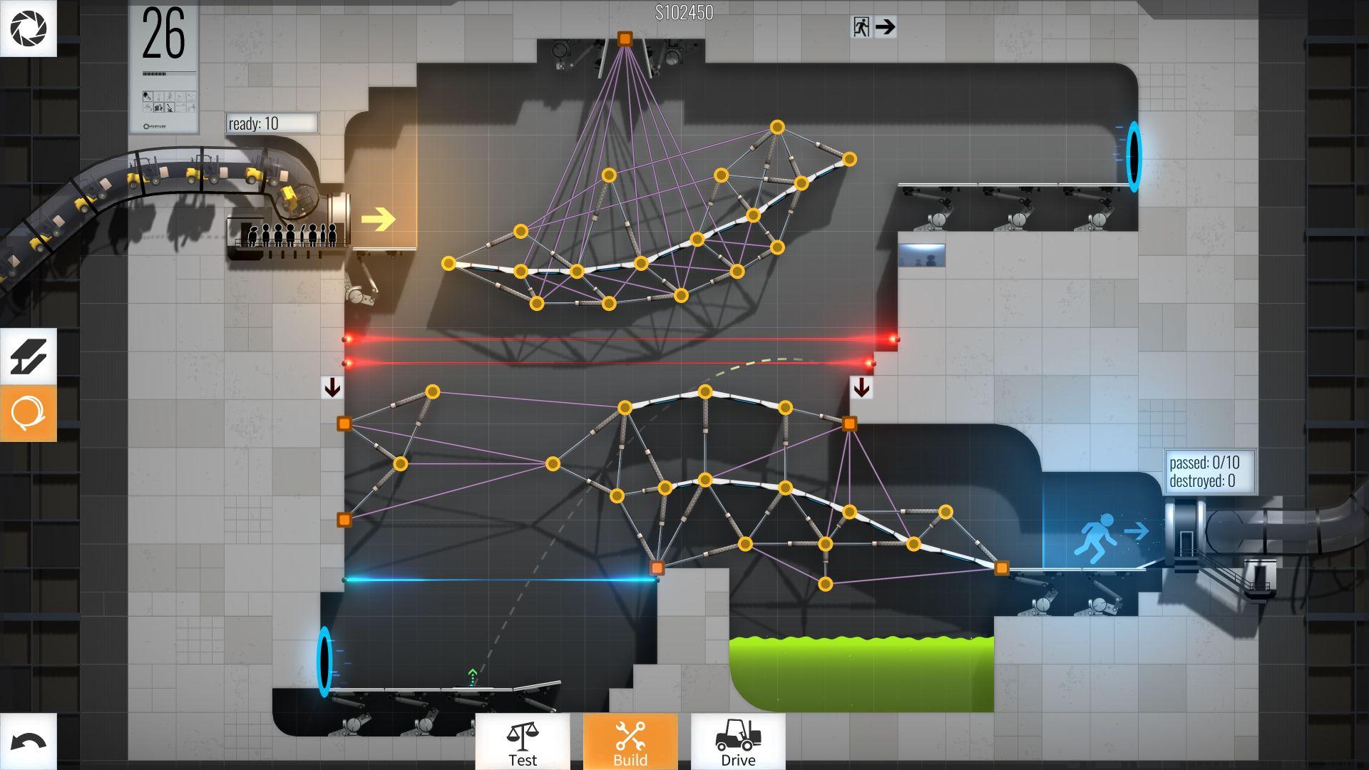 桥梁工程师：传送门（Bridge Constructor: Portal）截图