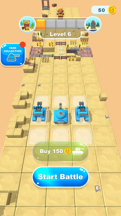 Merge Tank Master: Star Clash游戏截图