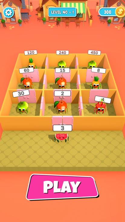 Merge Fruit Games: Hide n Seek游戏截图