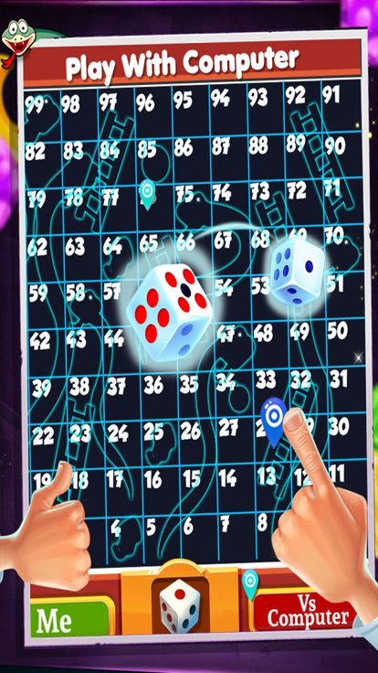 Snakes & Ladders - Glow & Neon游戏截图