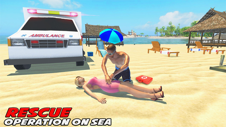 Rescue the beach lovers Game游戏截图