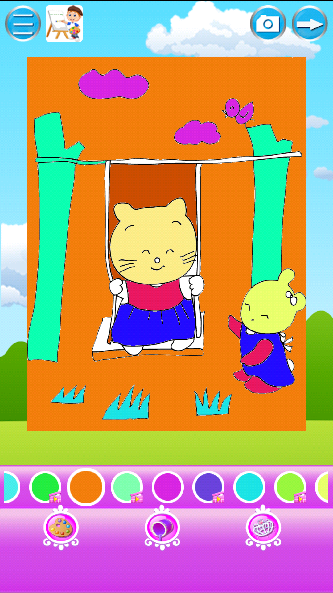 涂色书游戏截图