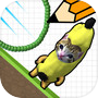 Draw To Crash: Banana Caticon