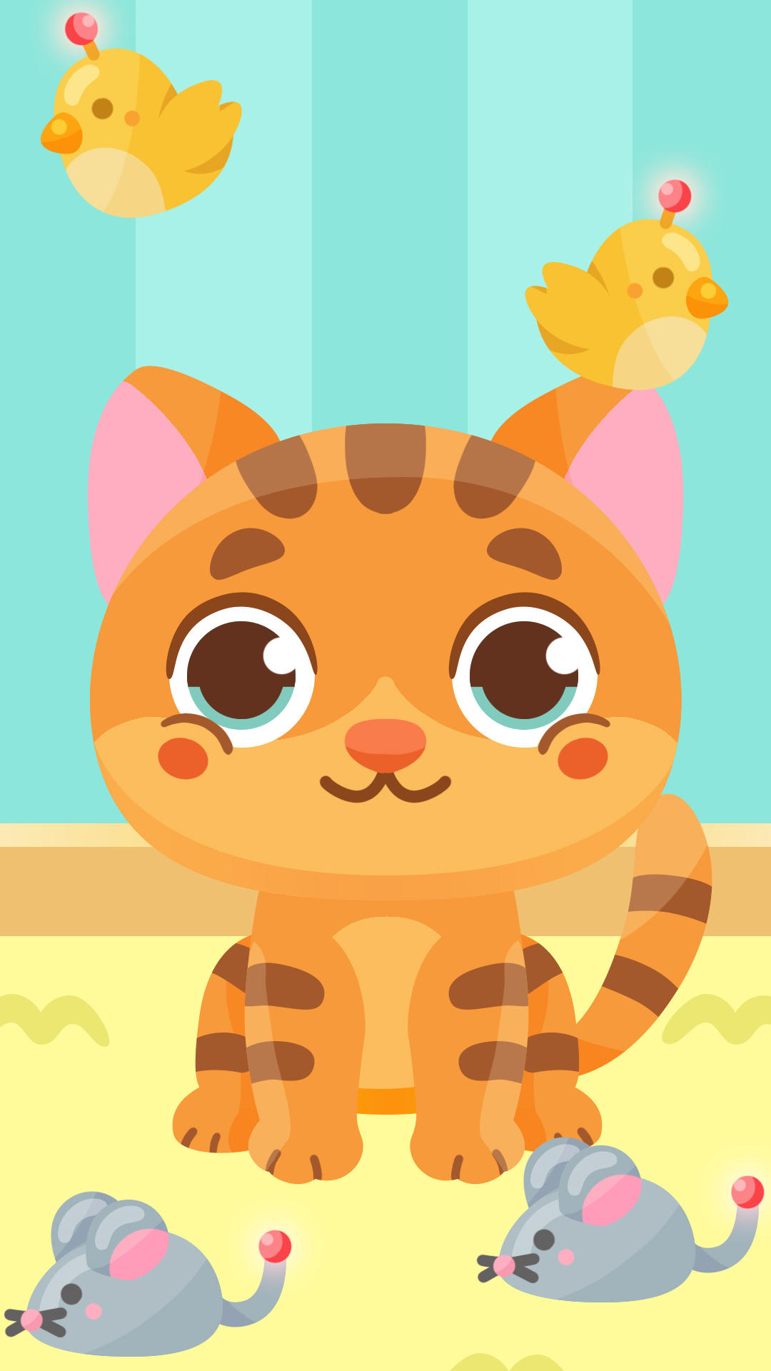 Cute cat games for children from 3 to 6 years游戏截图