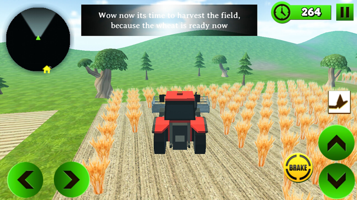 Block Farming Tractor Sim游戏截图
